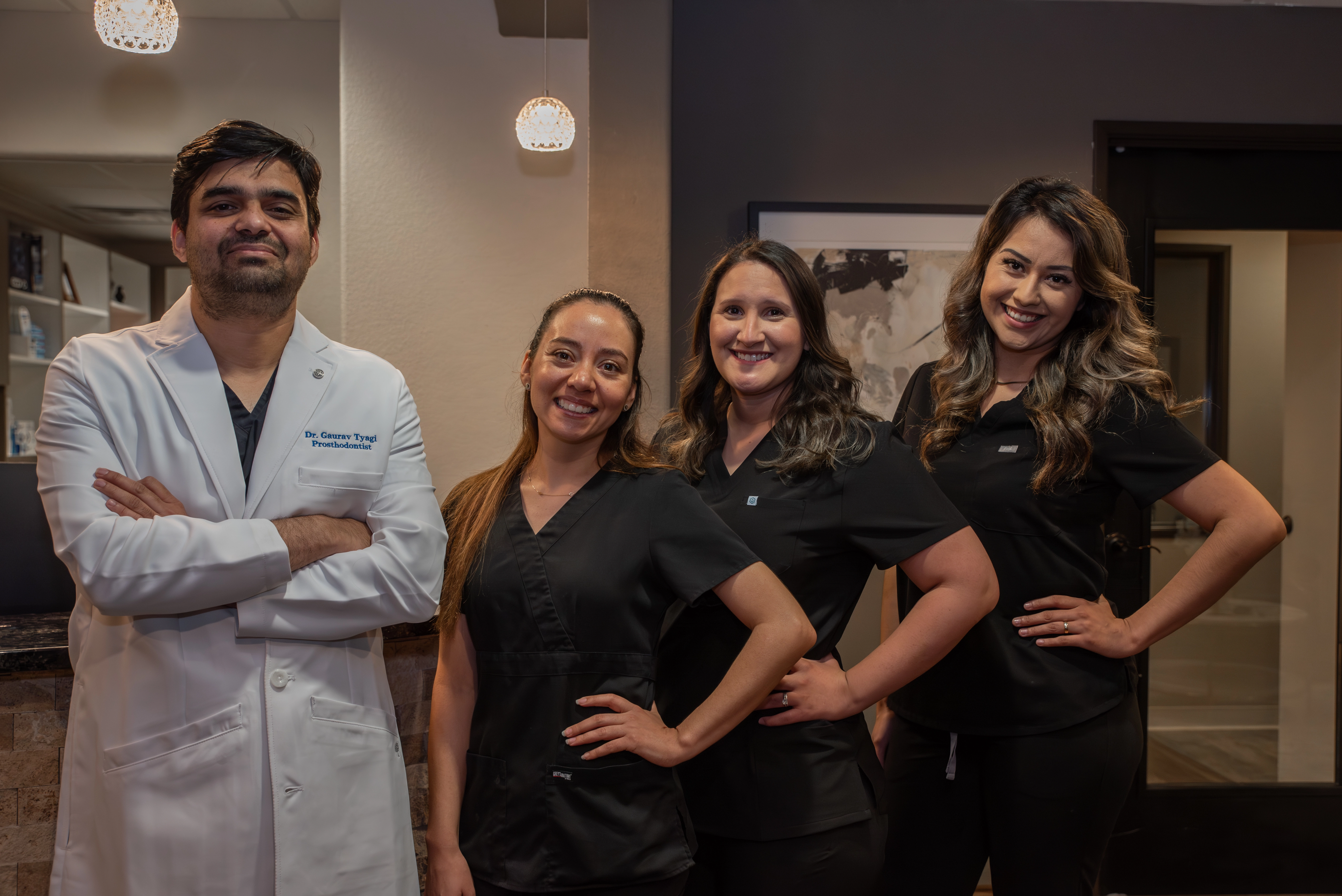 Team picture of our friendly Luminescence Dentistry staff at our dental office in Dallas.